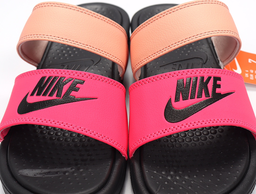 80 Nike Benassi DUO Ultra Slide 耐克忍者拖 819717-602 黑玫粉