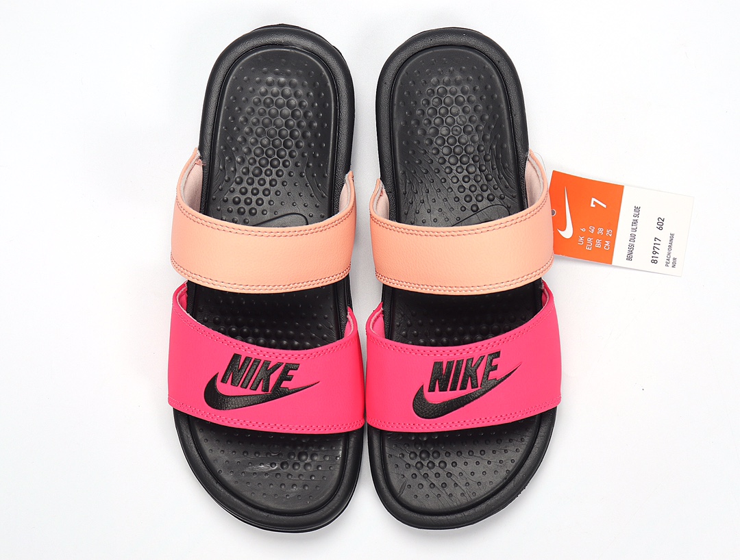 80 Nike Benassi DUO Ultra Slide 耐克忍者拖 819717-602 黑玫粉