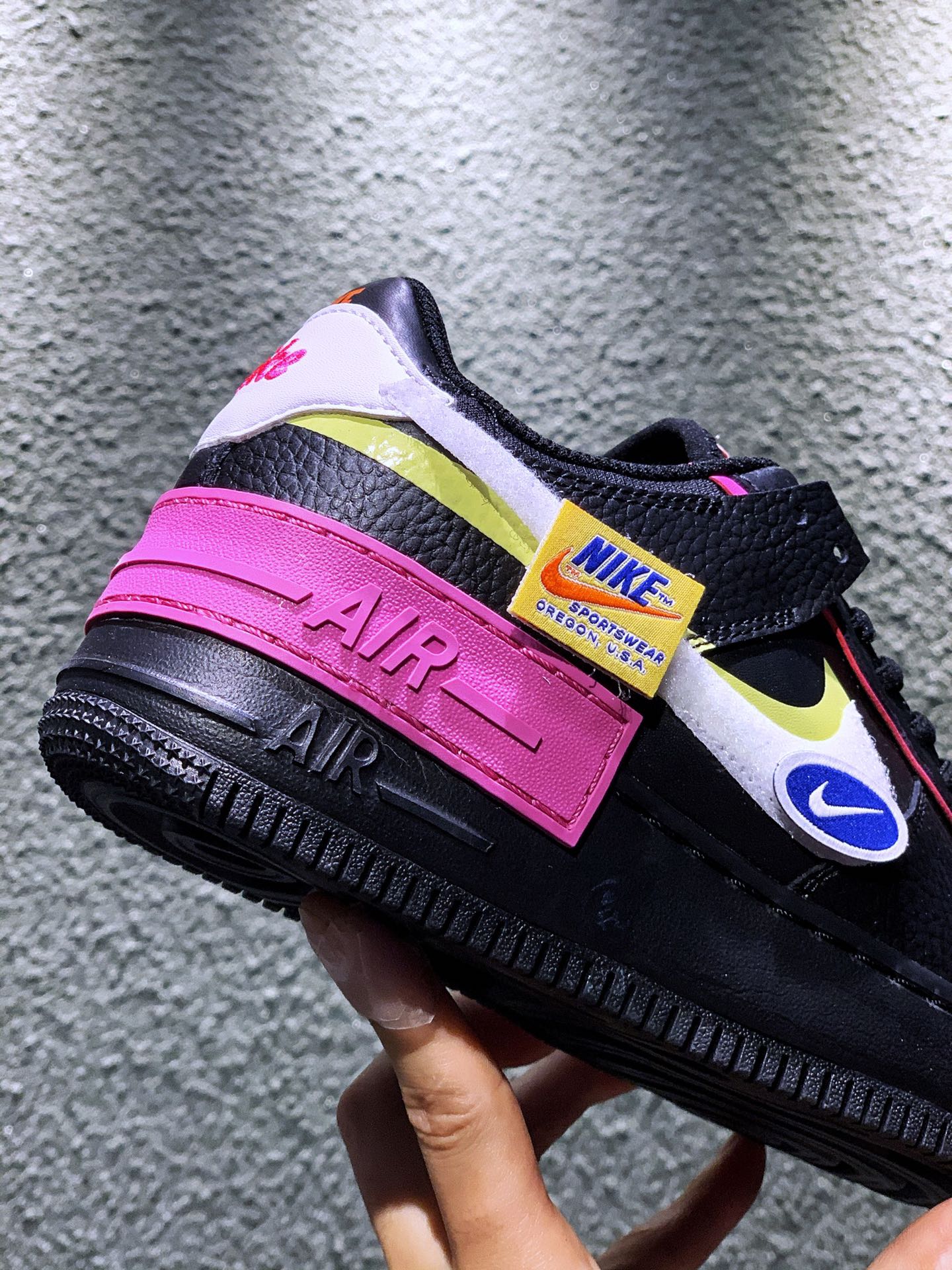 p220 Air Force 1 Shadow ”Have a Day”Low 马卡龙笑脸黑白粉空军一号cu4743-001