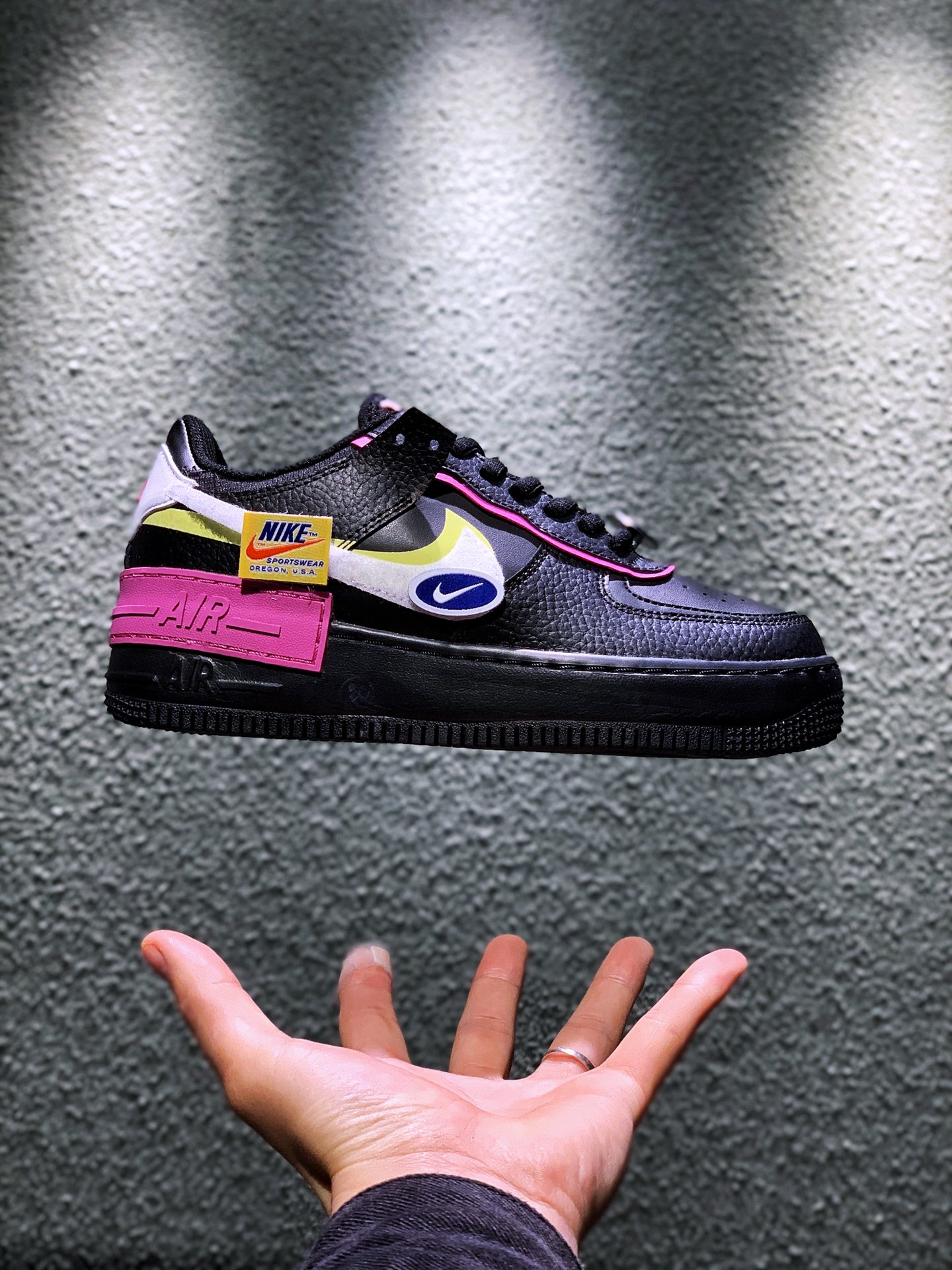 p220 Air Force 1 Shadow ”Have a Day”Low 马卡龙笑脸黑白粉空军一号cu4743-001