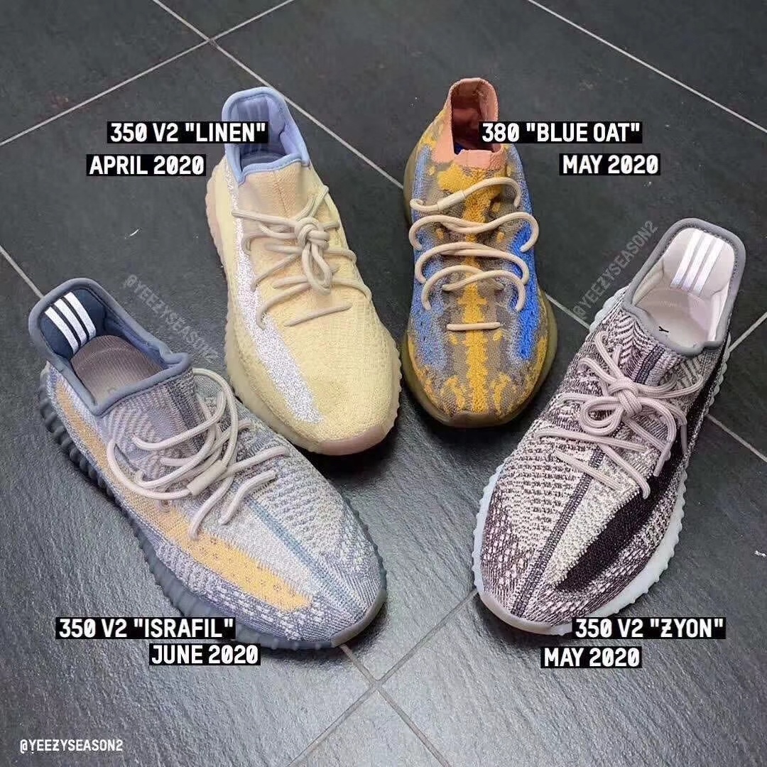 YEEZY 家族新配色 看官方发布时间[吃瓜] 就剩BLUE OAT了