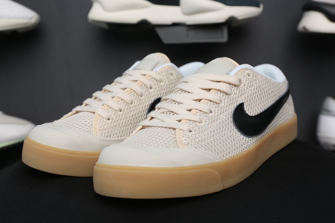 110 耐克Nike SB Blazer Zoom Low 经典开拓者 网面镂空帮低 复古板鞋