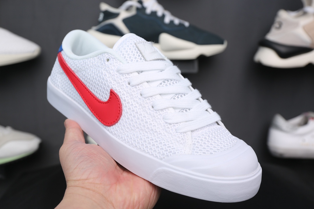 110 耐克Nike SB Blazer Zoom Low 经典开拓者 网面镂空帮低 复古板鞋