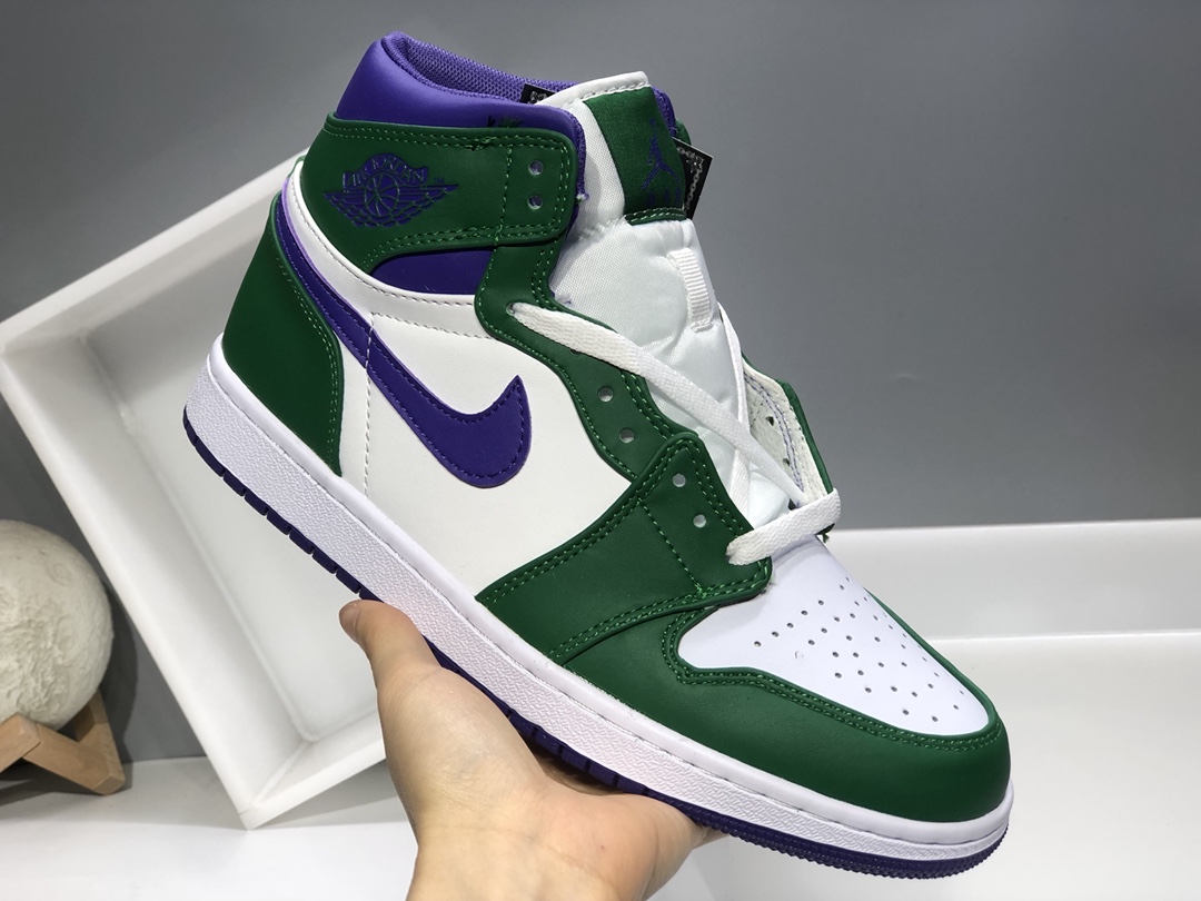 130 乔丹/Air Jordan 1 Mid “Incredible Hulk” 绿巨人 AJ1 乔1 中 百帮 搭休闲运动板鞋