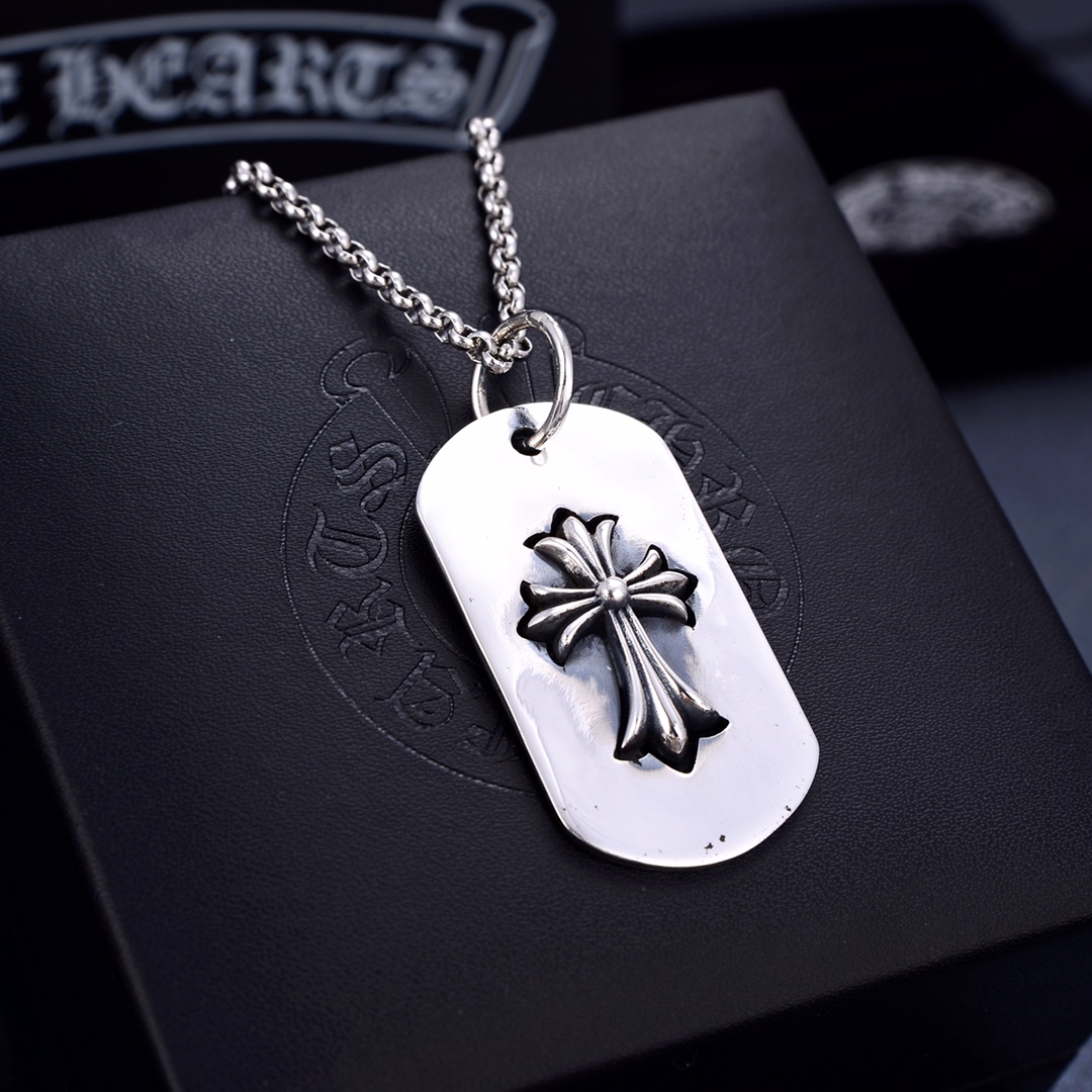 NO:380586,Chrome Hearts trendy brand Croxin Men and women's cross classic tags Personalized military cards, jewelry boutiques, chrome hearts, chrome hearts19860909Chrome Hearts 潮牌 克罗心 男女款十字架经典吊牌 个性军牌,饰品精品,chrome hearts,chrome hearts,Jewelry