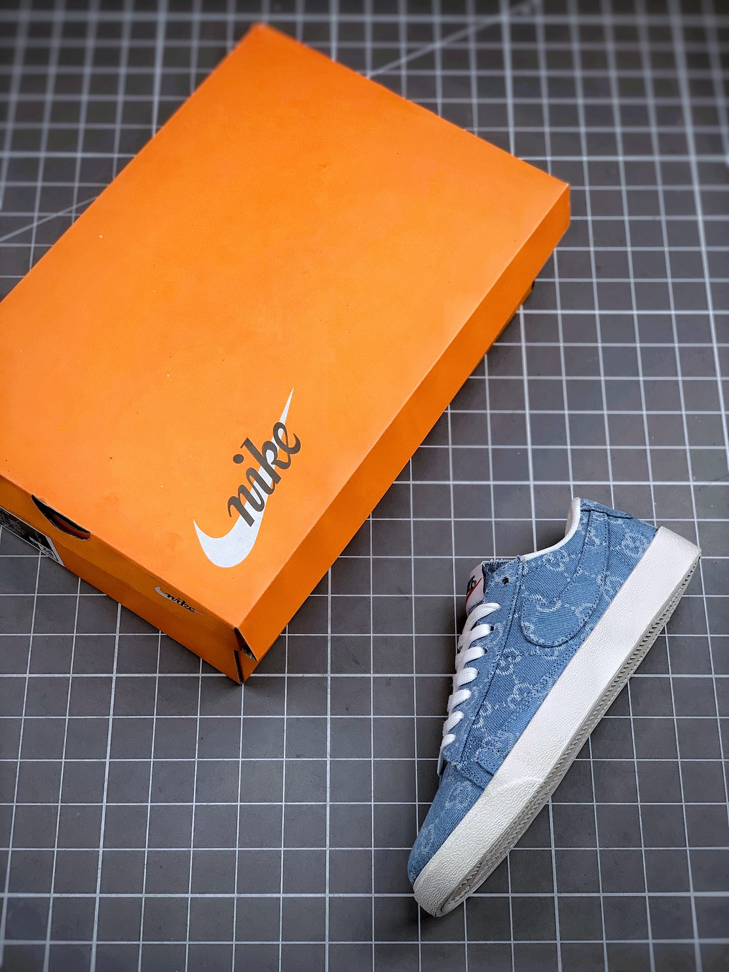 160 Gucci x Nike Blazer 牛仔开拓者 古驰限定联名款  BQ4808-700