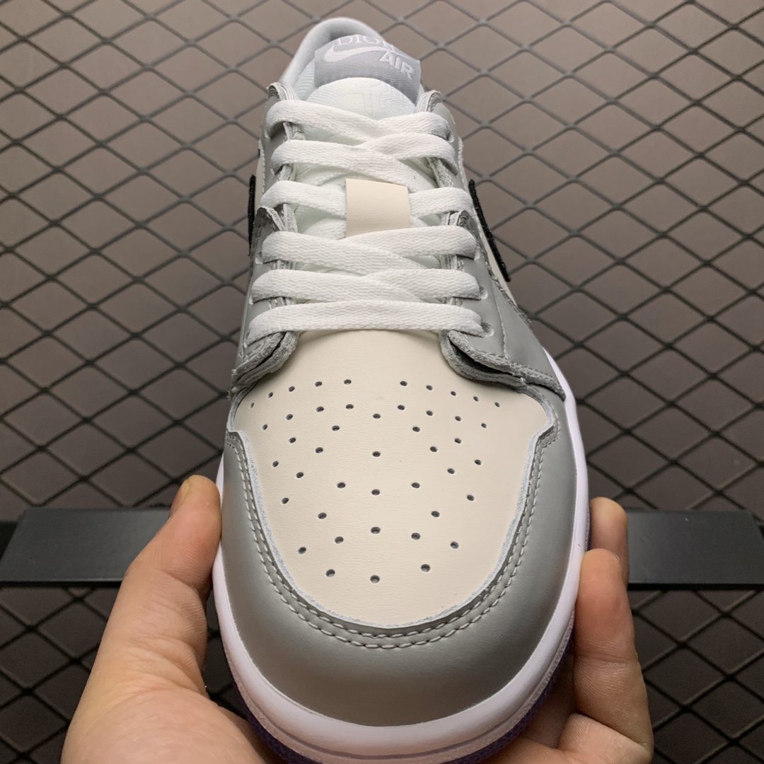 220 Dior x Air Jordan 1 Low AJ1乔1低帮 迪奥联名文化休闲板鞋 CN8608-002 鸳鸯水晶大底