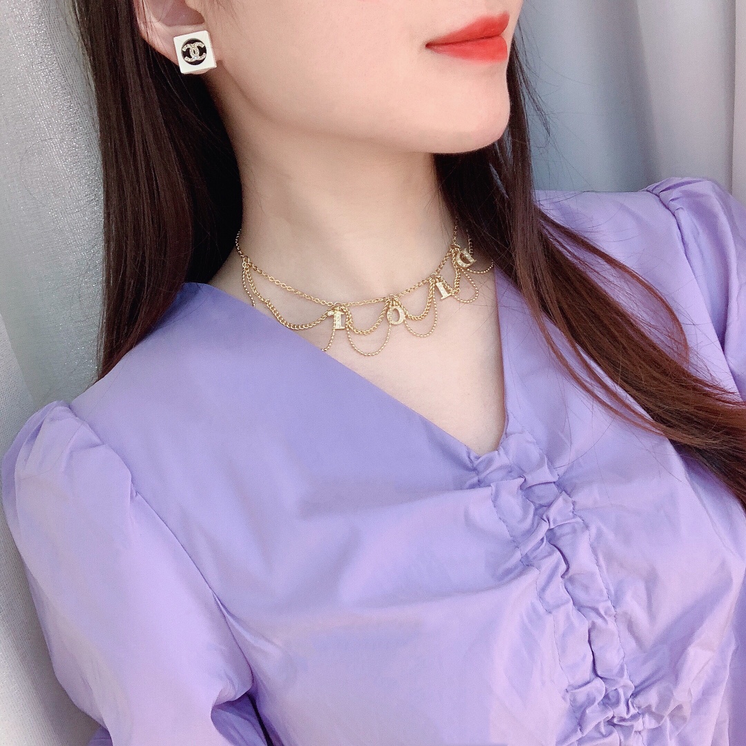 Dior Di0r 新款字母项链