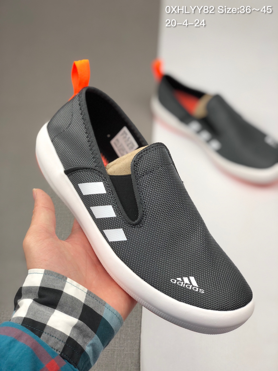 90 Adidas Nizza 校园一脚蹬懒人鞋 两种穿法