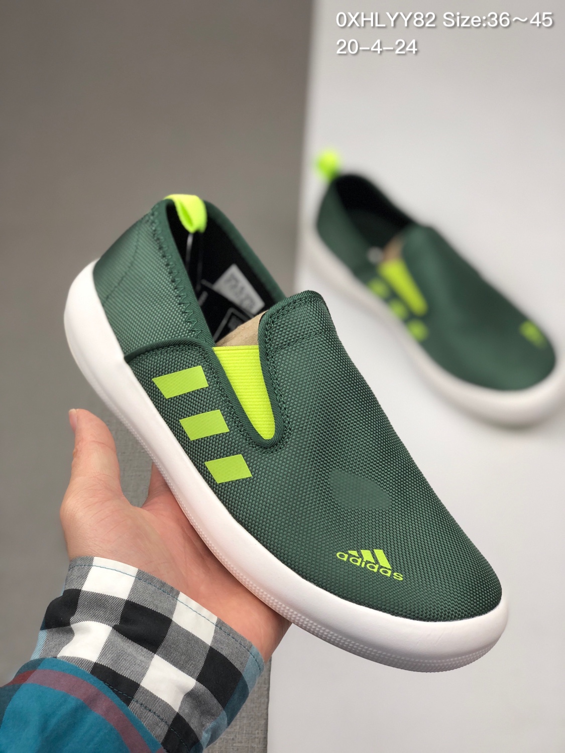 90 Adidas Nizza 校园一脚蹬懒人鞋 两种穿法