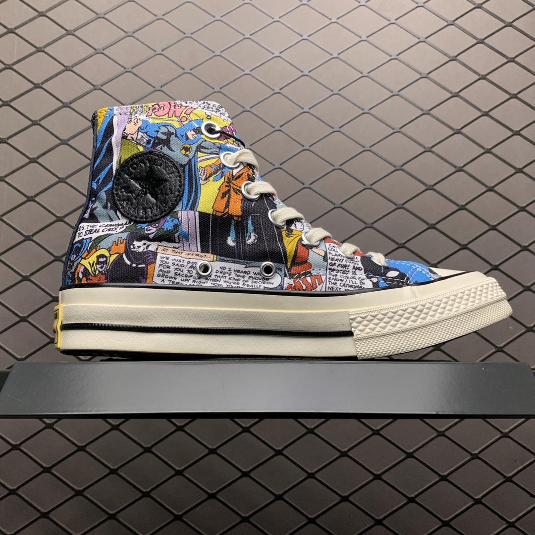 160 DC Comics  X Converse 匡威 DC正义联盟联名款 帆布高帮休闲板鞋