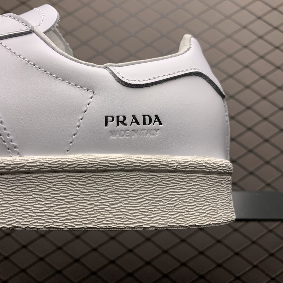 230  Prada x Adidas 阿迪达斯 Superstar 普拉达联乘限量联名贝壳头休闲运动板鞋