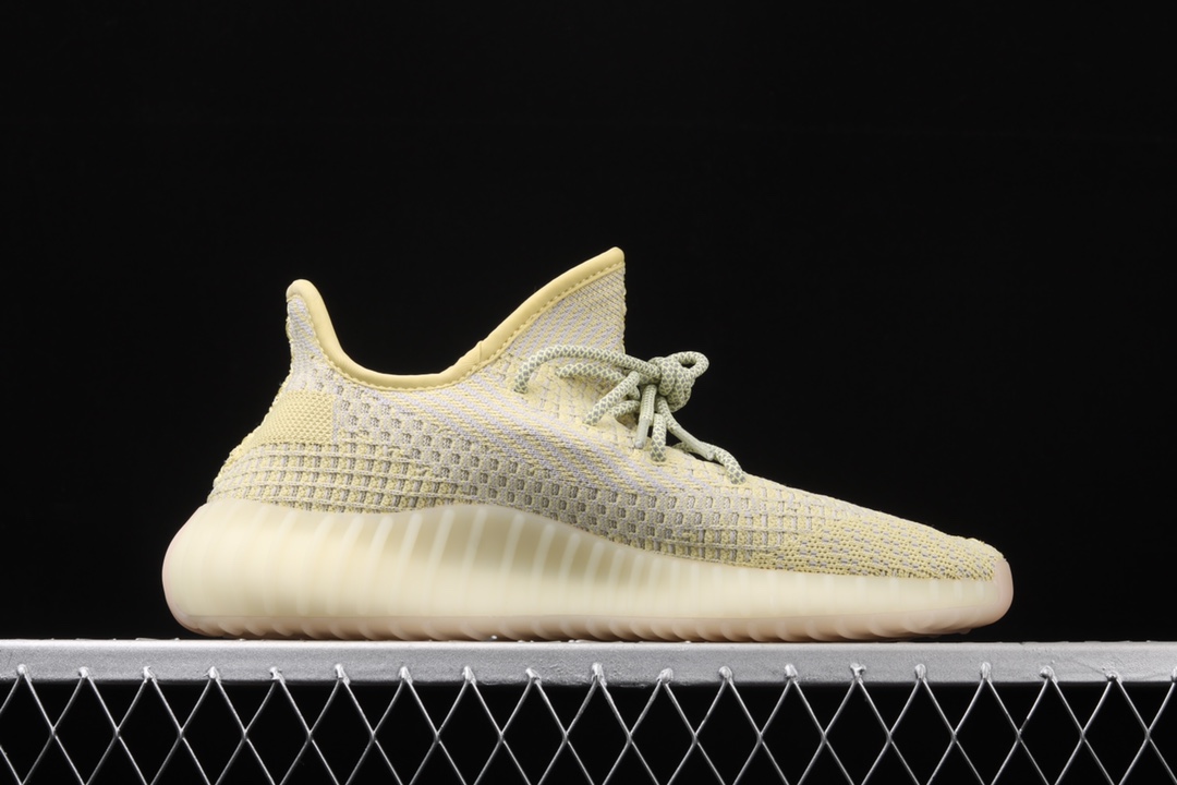 特价外贸版本AdidasYeezy350BoostV2FV3250阿迪达斯椰子350二代全新镂空柠檬黄天