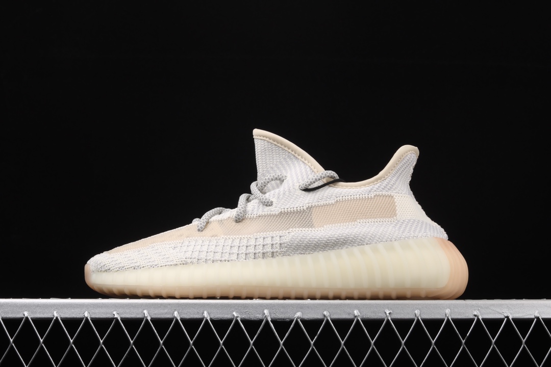 特价外贸版本AdidasYeezy350BoostV2FU9161阿迪达斯椰子350二代全新胡须白镂空天