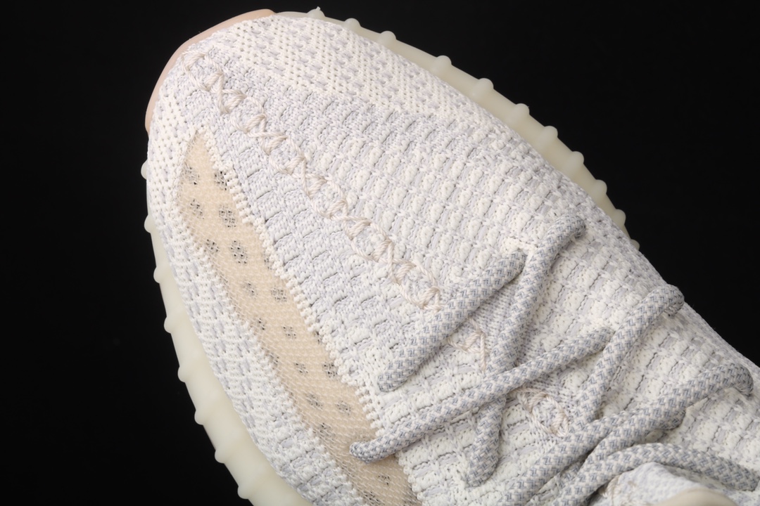 特价外贸版本AdidasYeezy350BoostV2FU9161阿迪达斯椰子350二代全新胡须白镂空天