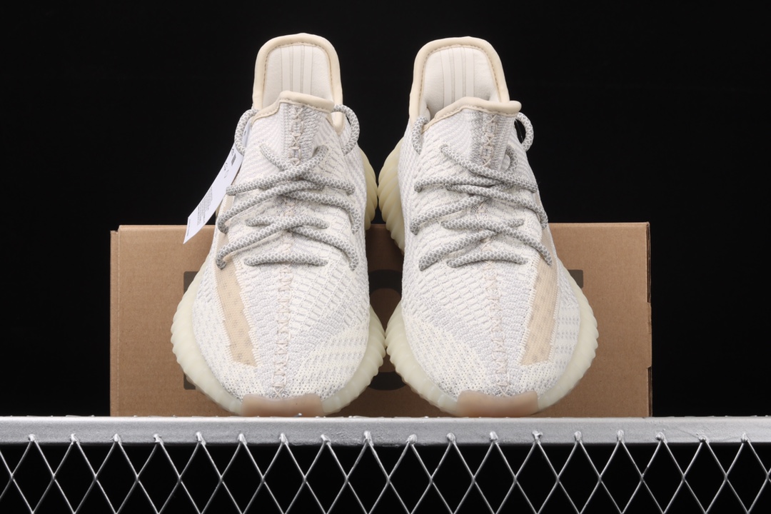 特价外贸版本AdidasYeezy350BoostV2FU9161阿迪达斯椰子350二代全新胡须白镂空天