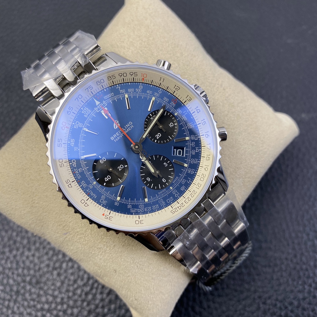 [Breitling Watches]GF Breitling Aviation Chronograph 01 Blue Disc