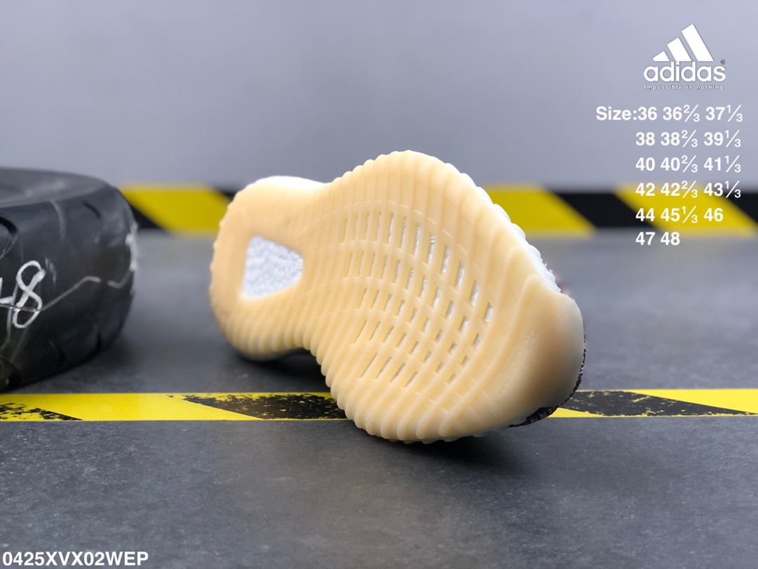240  阿迪达斯 真标真爆 椰子350V2 YEEZY BOOST 350 3M反光 透明蕾丝LOGO  巴斯夫爆米花减震中底  运动休闲鞋