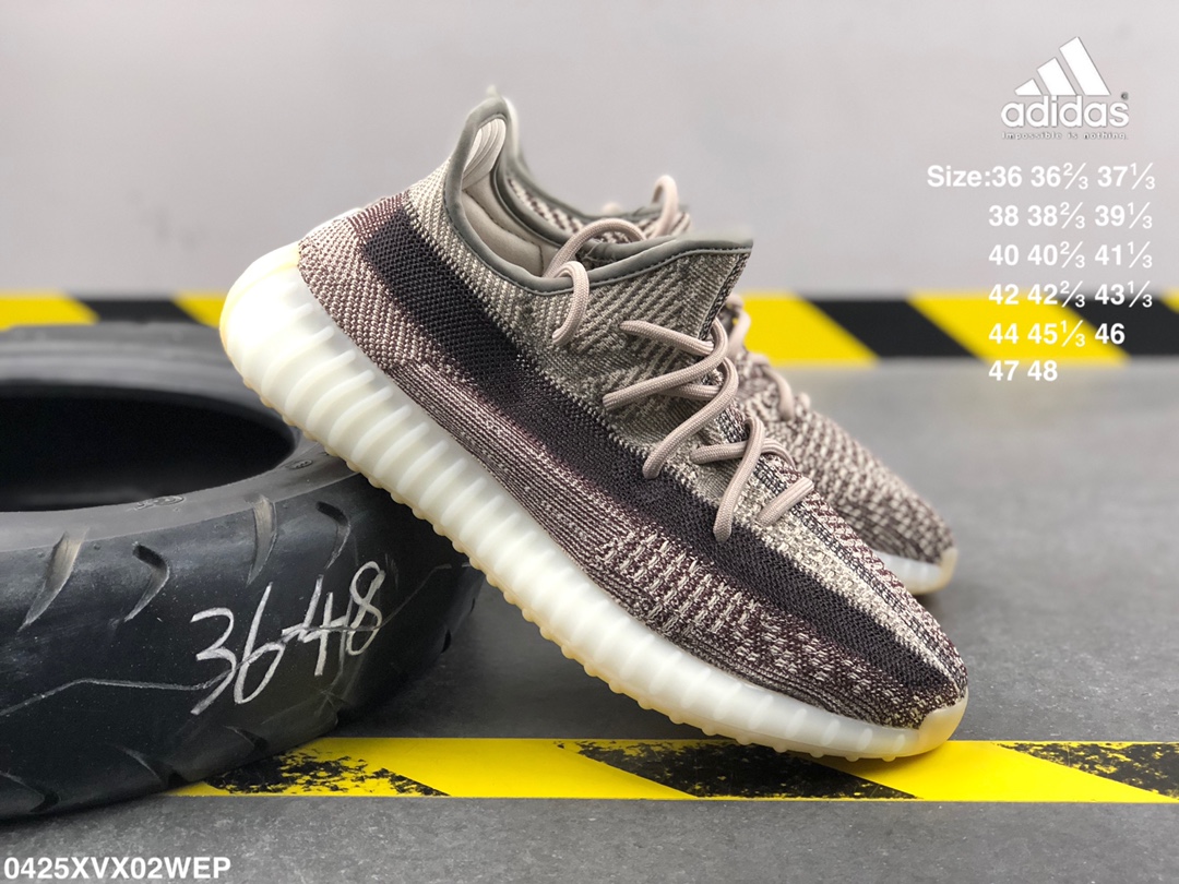 240 阿迪达斯 真标真爆 椰子350V2 YEEZY BOOST 350 3M反光 透明蕾丝LOGO  巴斯夫爆米花减震中底  运动休闲鞋