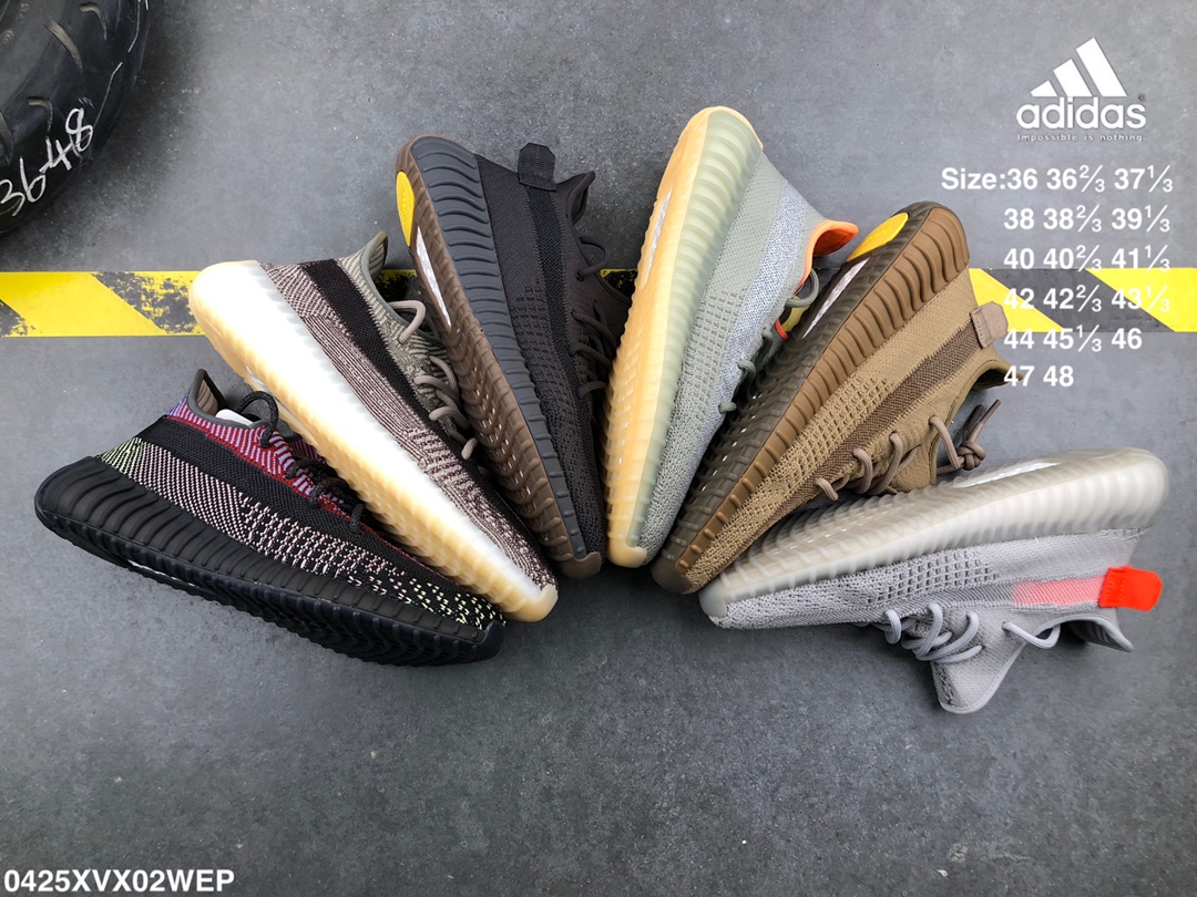 240 阿迪达斯 真标真爆 椰子350V2 YEEZY BOOST 350 3M反光 透明蕾丝LOGO  巴斯夫爆米花减震中底  运动休闲鞋