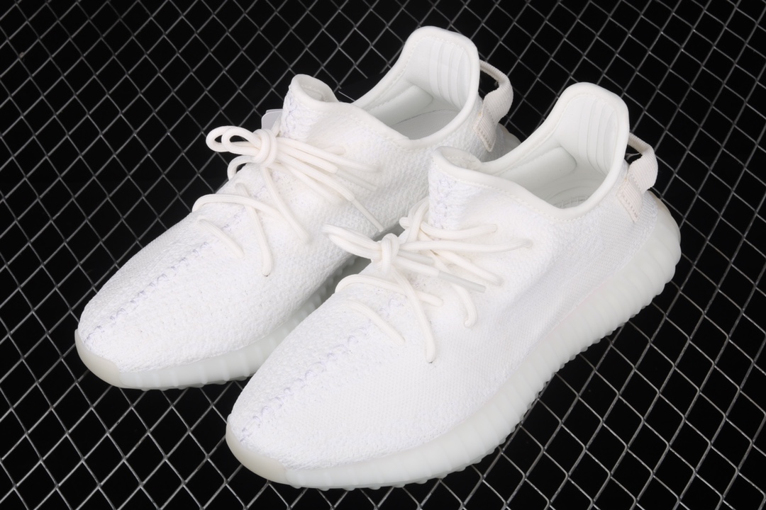 特价外贸版本AdidasYeezy350V2AllWhiteRealBoostBasf阿迪达斯椰子350