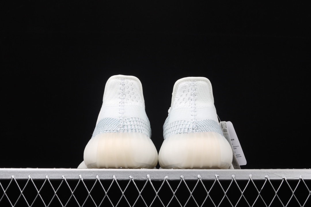 特价外贸版本AdidasYeezy350BoostV2FW3043阿迪达斯椰子350二代全新镂空蚕丝冰蓝