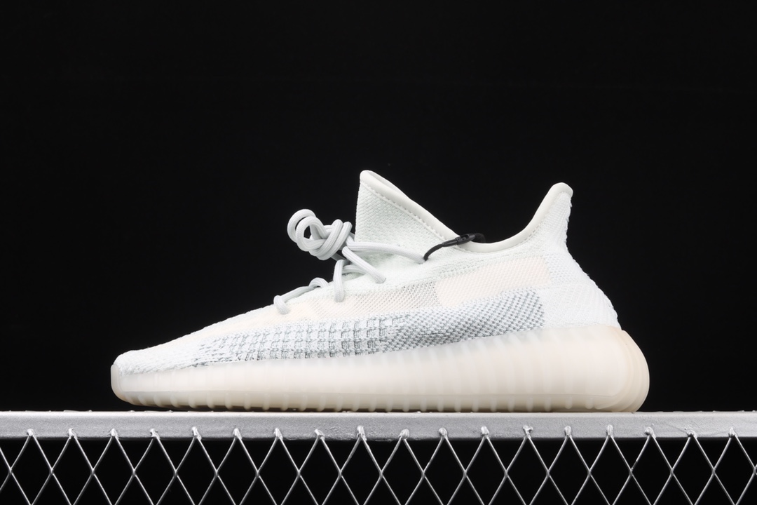 特价外贸版本AdidasYeezy350BoostV2FW5317阿迪达斯椰子350二代全新镂空蚕丝冰蓝