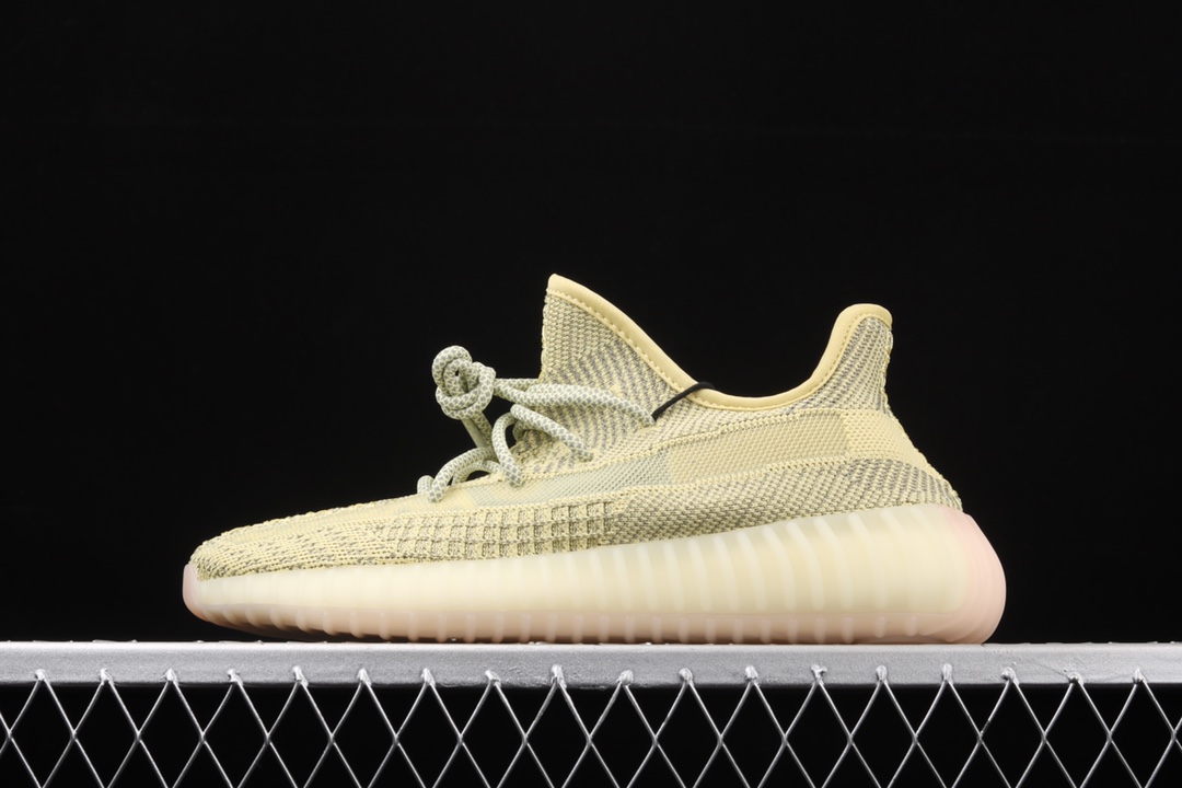 特价外贸版本AdidasYeezy350BoostV2FV3255阿迪达斯椰子350二代全新镂空蚕丝黄满