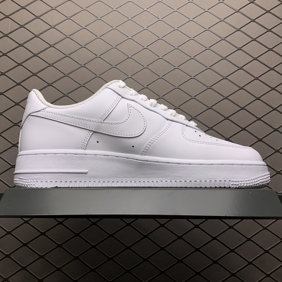 280  市售唯一纯原版本 Nike Air Force 1 '07 空军一号 全白低帮休闲运动板鞋 女鞋货号：315115-112 男鞋货号：315122-111