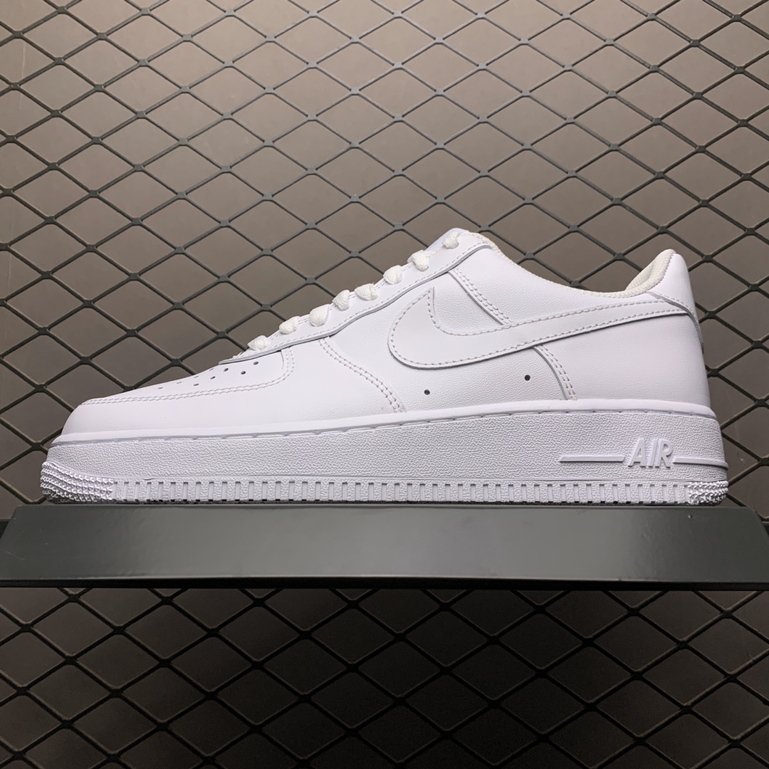 280  市售唯一纯原版本 Nike Air Force 1 '07 空军一号 全白低帮休闲运动板鞋 女鞋货号：315115-112 男鞋货号：315122-111