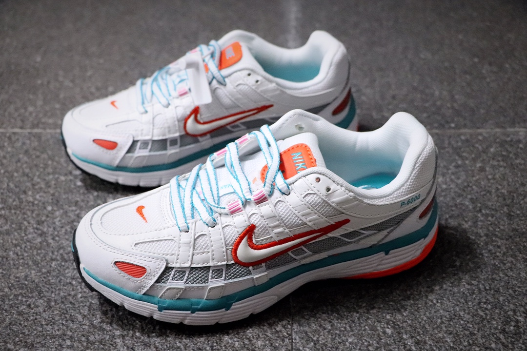 240 新品首发 耐克 Nike P-6000 橙白 复古科技个性运动老爹鞋BV1021-105