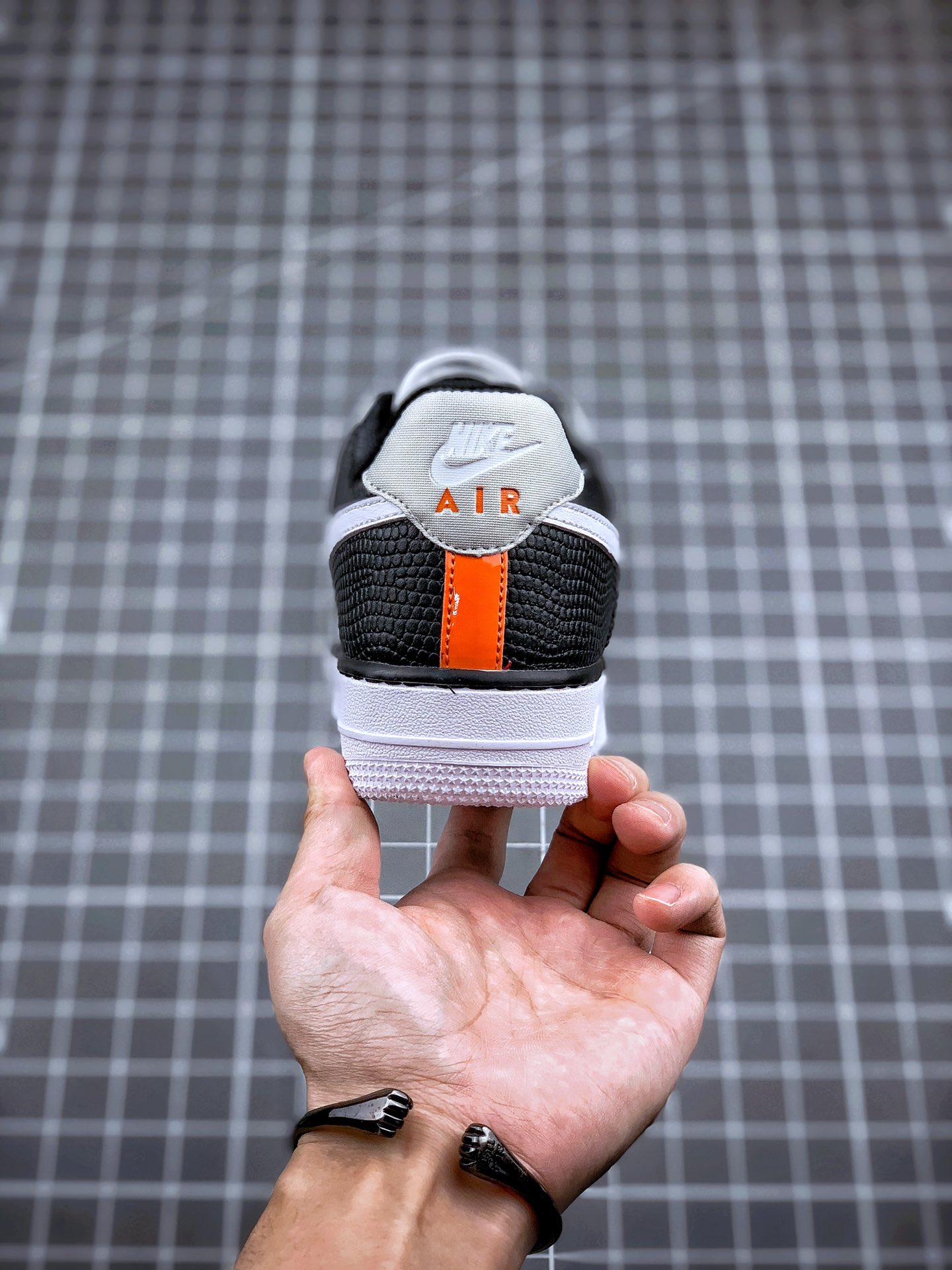 220 Air Force 1 '07 ”Vast Grey/Sail-Black” “拼色白金银黑 灰橙 网”CT3434-001