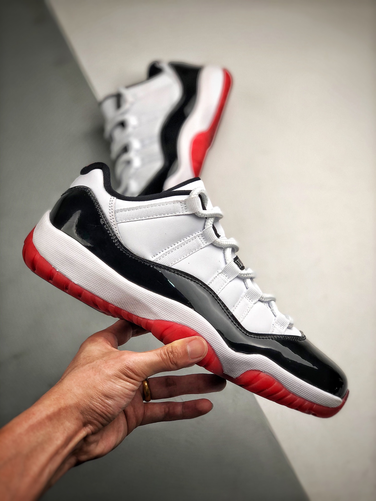 360 Air Jordan 11 Low “White/Bred” 黑红外线 东莞大厂纯原出品