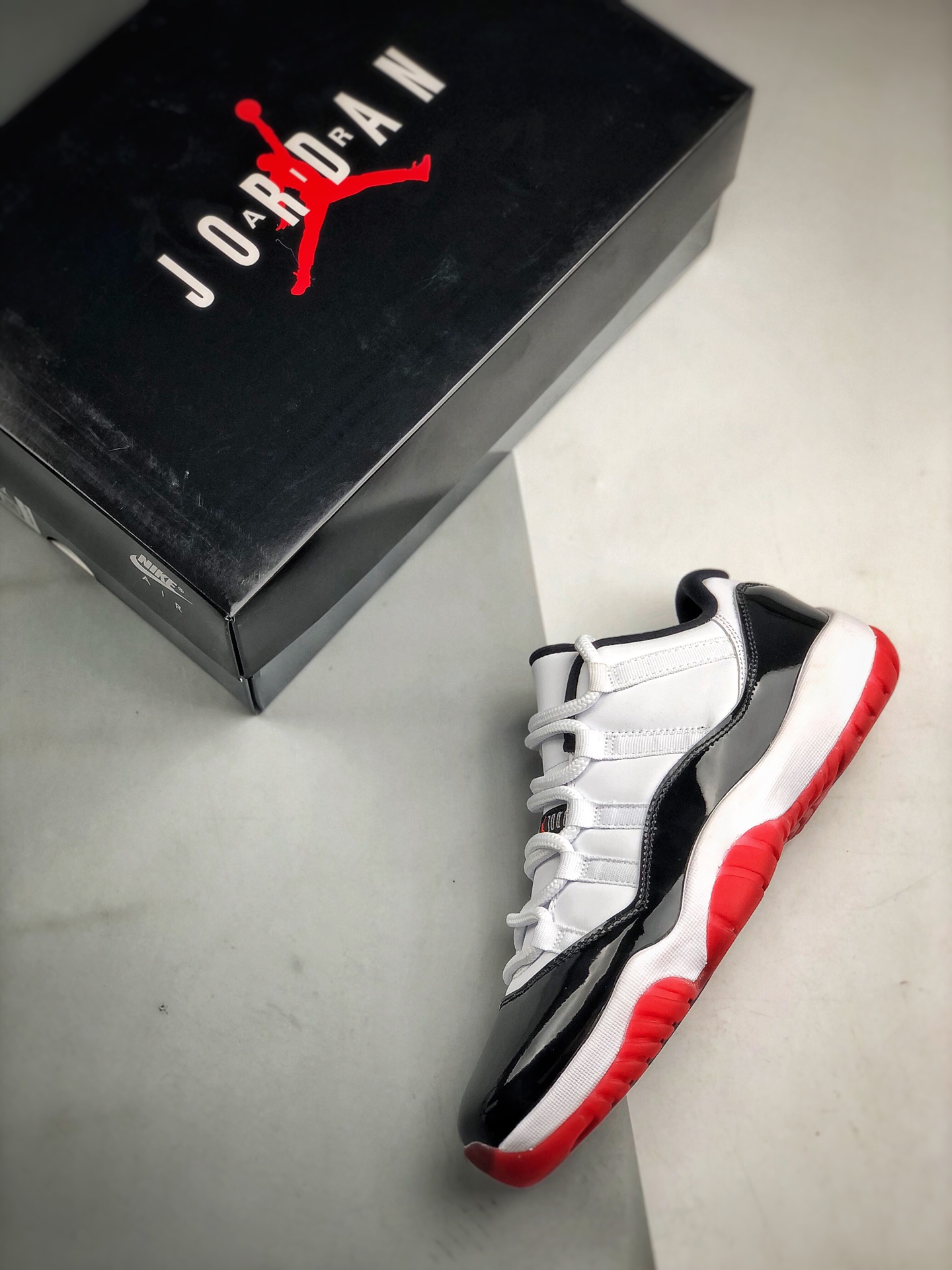 360 Air Jordan 11 Low “White/Bred” 黑红外线 东莞大厂纯原出品