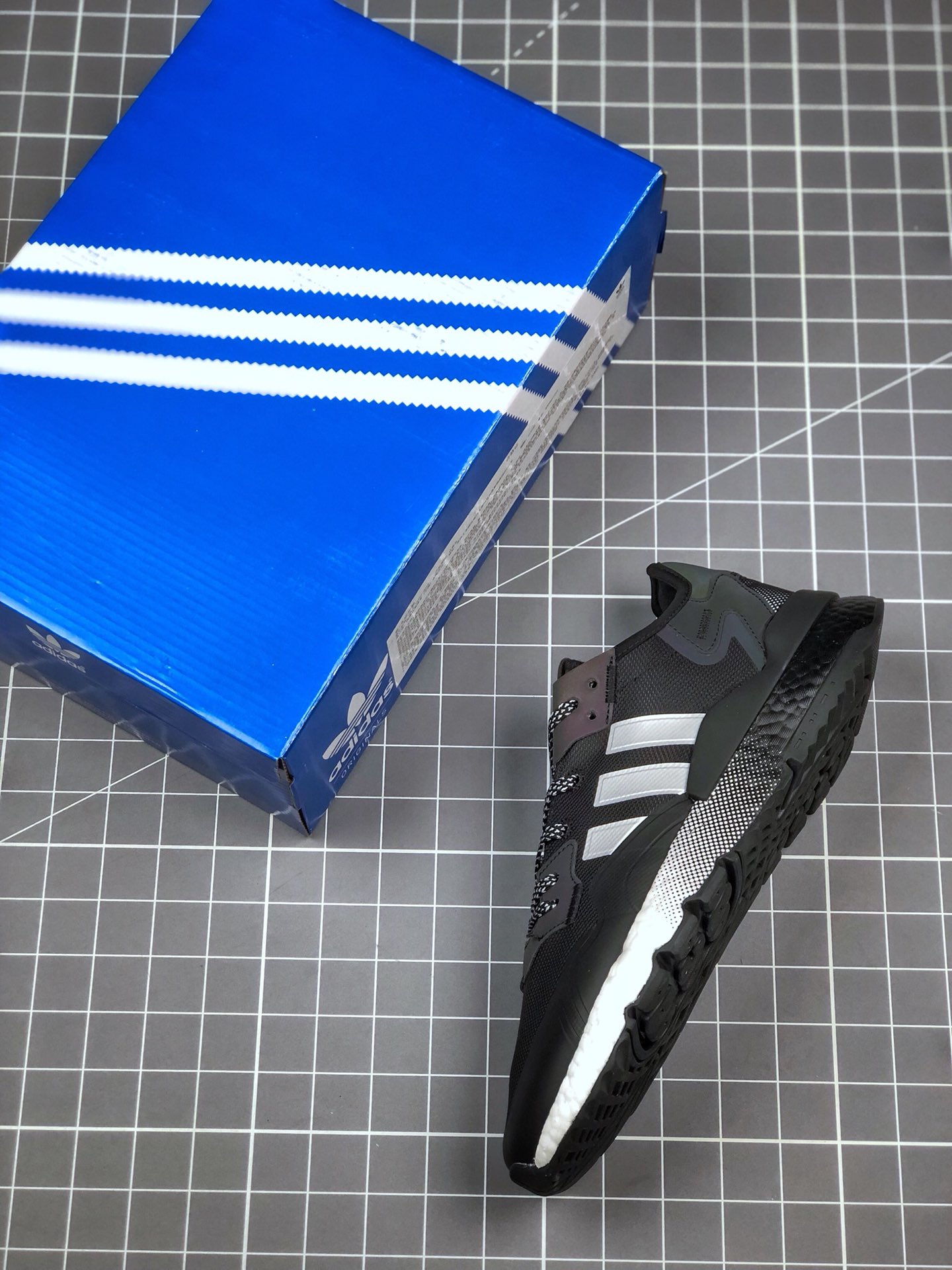 190 公司级 巴斯夫真爆 Adidas Nite Jogger 2019 Boost 三叶草串标 联名夜行者 EF5421