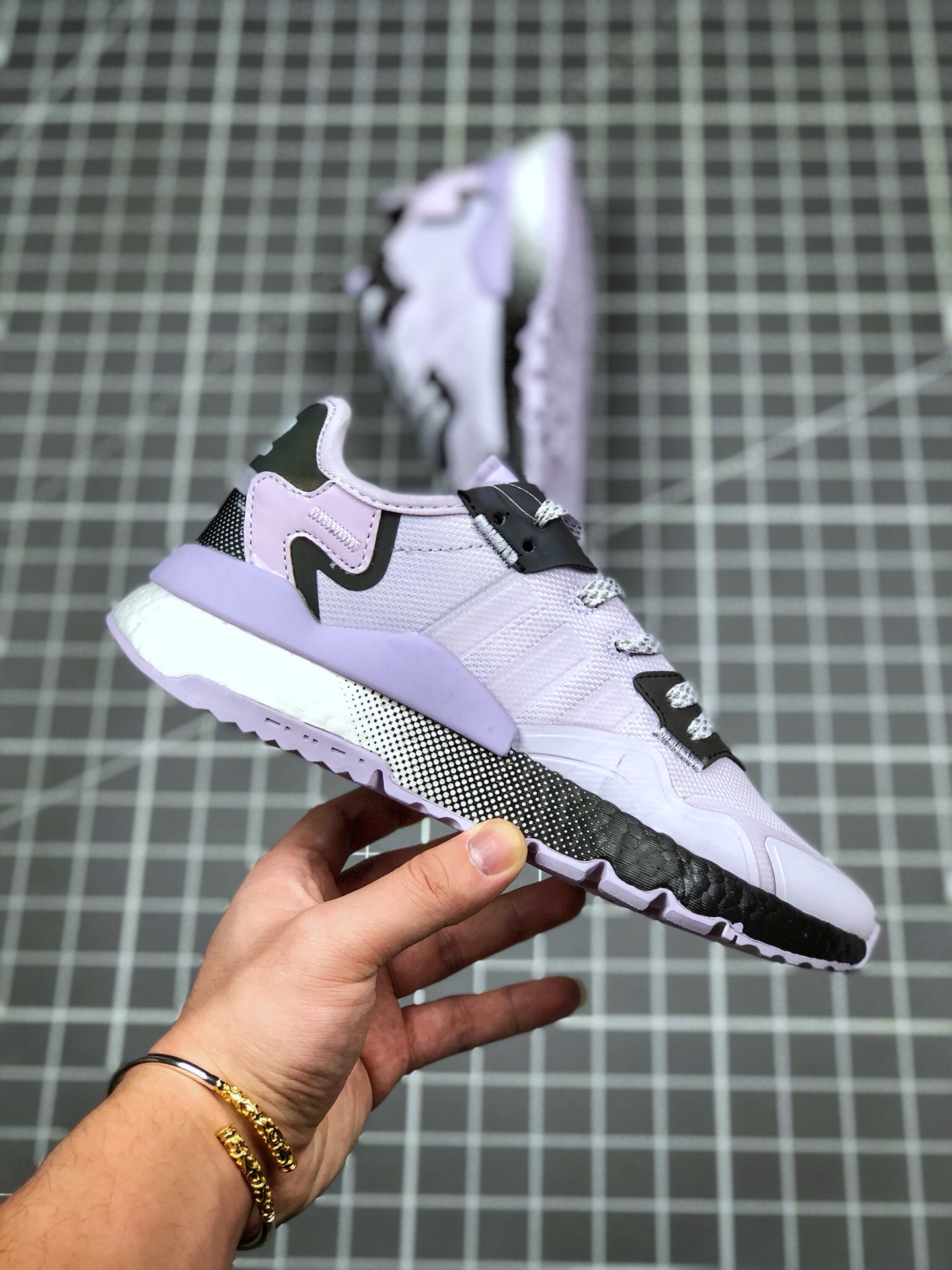 190 公司级 巴斯夫真爆 Adidas Nite Jogger 2019 Boost 三叶草串标 联名夜行者  EF5421