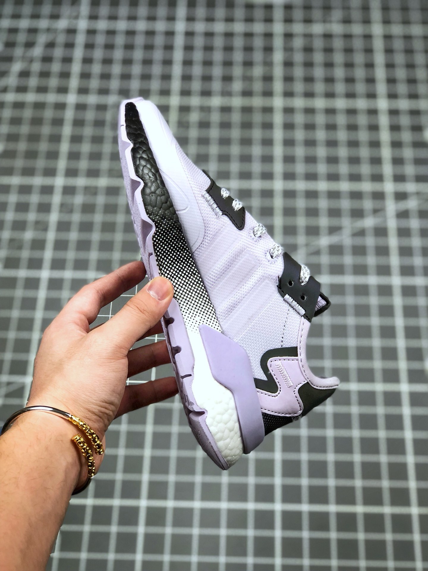 190 公司级 巴斯夫真爆 Adidas Nite Jogger 2019 Boost 三叶草串标 联名夜行者  EF5421