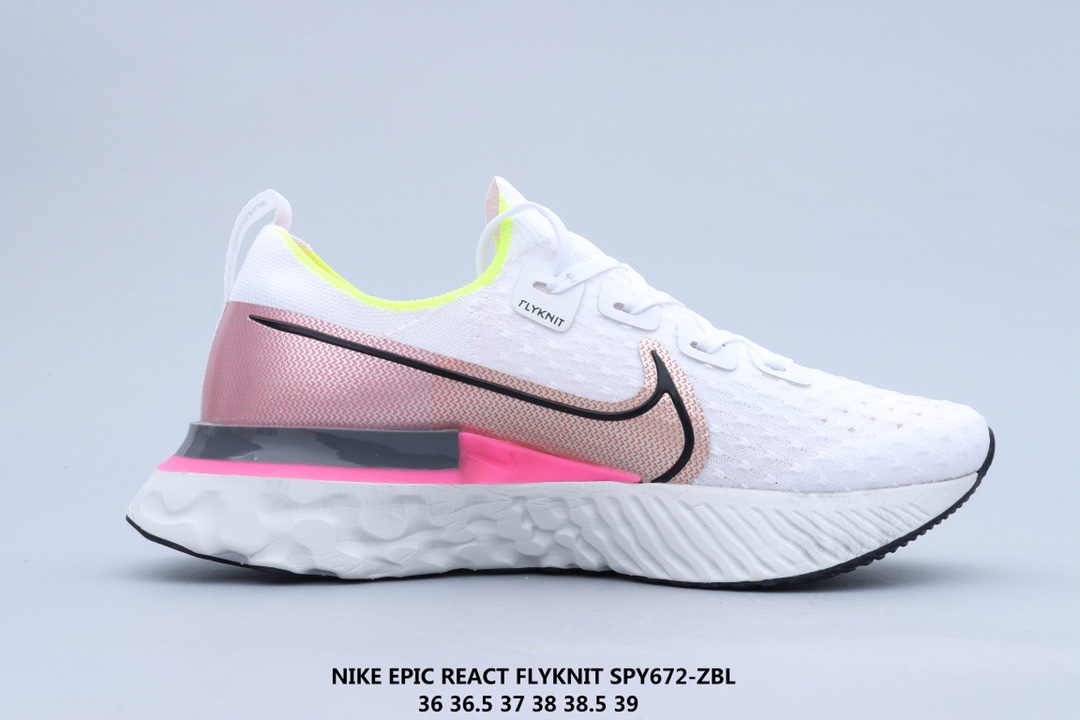 160 公司级 Nike Epic React Flyknit 瑞亚 新全 系列编织透气休闲运动 步跑 鞋 CD4371-101