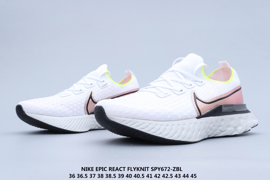 160 公司级 Nike Epic React Flyknit 瑞亚 新全 系列编织透气休闲运动 步跑 鞋 CD4371-101