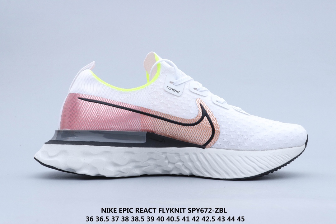 160 公司级 Nike Epic React Flyknit 瑞亚 新全 系列编织透气休闲运动 步跑 鞋 CD4371-101