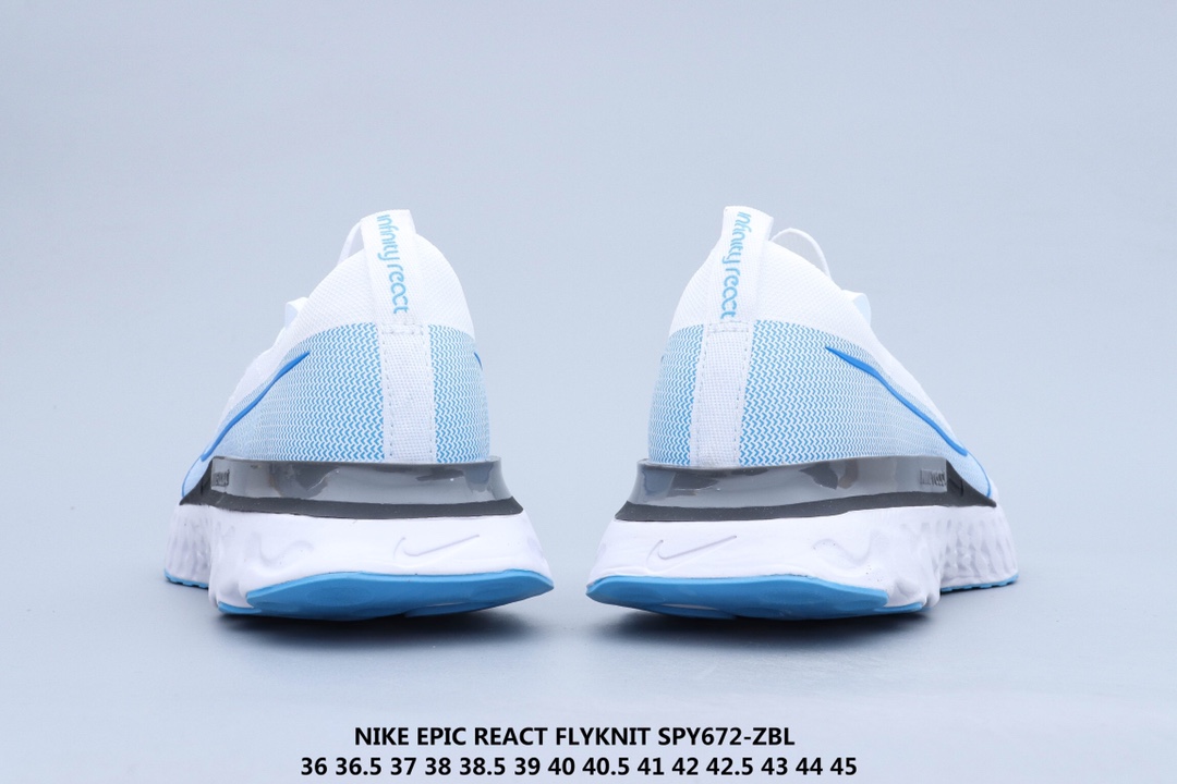 160 公司级 Nike Epic React Flyknit 瑞亚 新全 系列编织透气休闲运动 步跑 鞋 CD4371-101