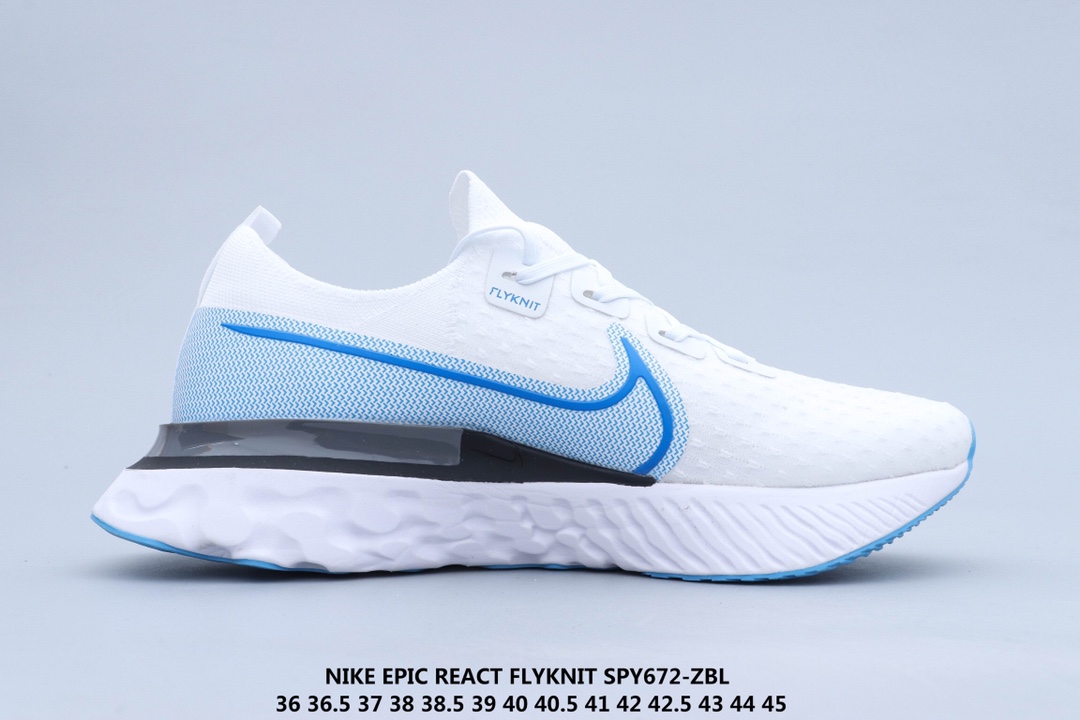 160 公司级 Nike Epic React Flyknit 瑞亚 新全 系列编织透气休闲运动 步跑 鞋 CD4371-101