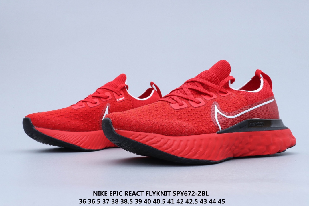 160 公司级 Nike Epic React Flyknit 瑞亚 新全 系列编织透气休闲运动 步跑 鞋 CD4371-101