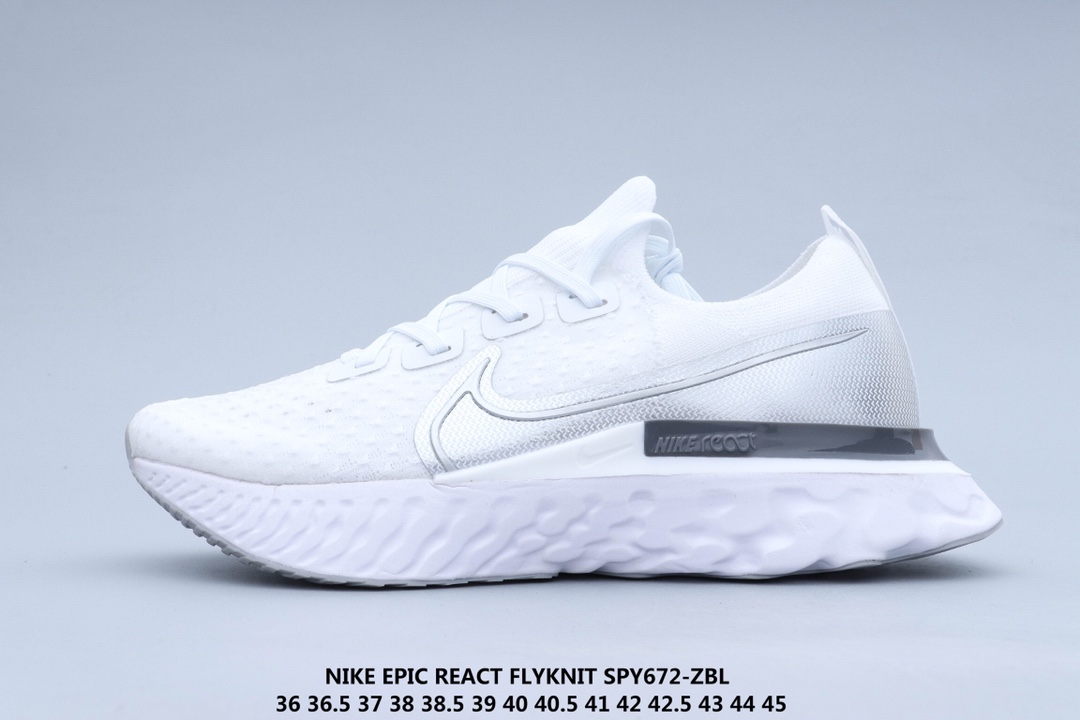 160 公司级 Nike Epic React Flyknit 瑞亚 新全 系列编织透气休闲运动 步跑 鞋 CD4371-101