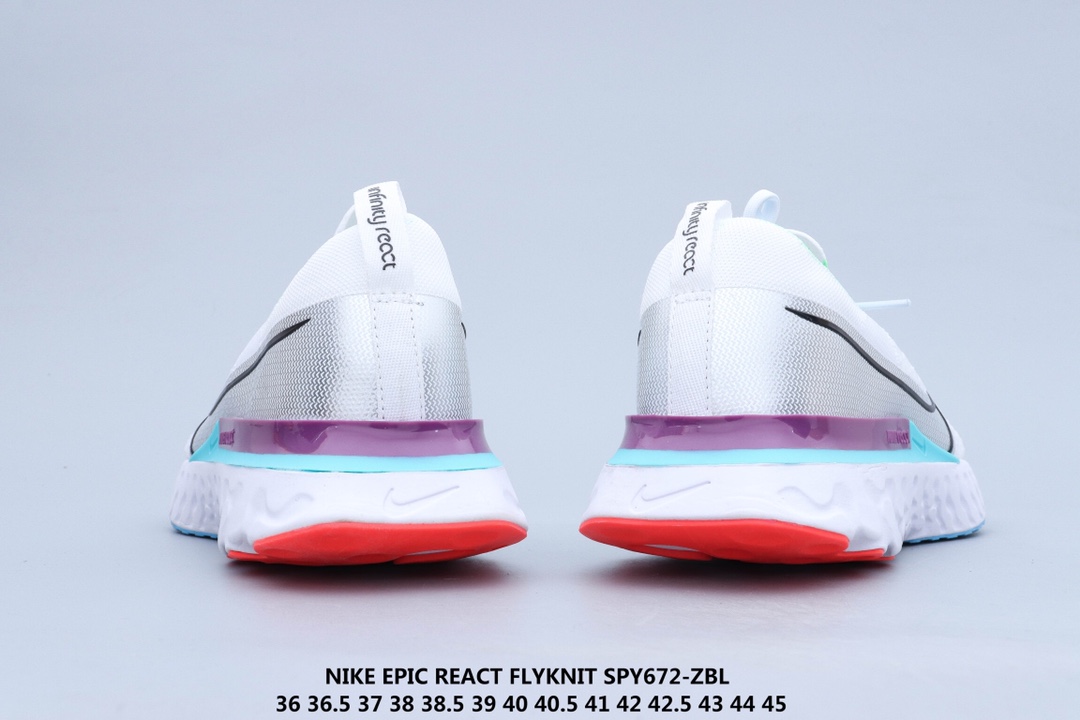 160 公司级 Nike Epic React Flyknit 瑞亚 新全 系列编织透气休闲运动 步跑 鞋 CD4371-101