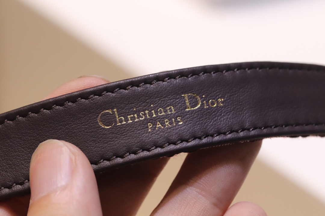“Diorquake Black Cow Skinbelt: Top-level Christian Dior Leather Belt, 20mm Width” - 图片 8