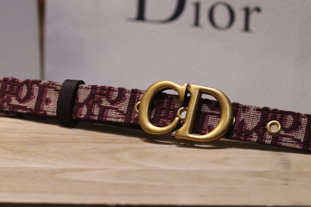 “Diorquake Black Cow Skinbelt: Top-level Christian Dior Leather Belt, 20mm Width” - 图片 3