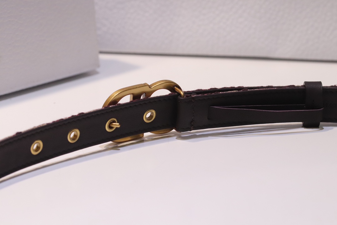 “Diorquake Black Cow Skinbelt: Top-level Christian Dior Leather Belt, 20mm Width” - 图片 5
