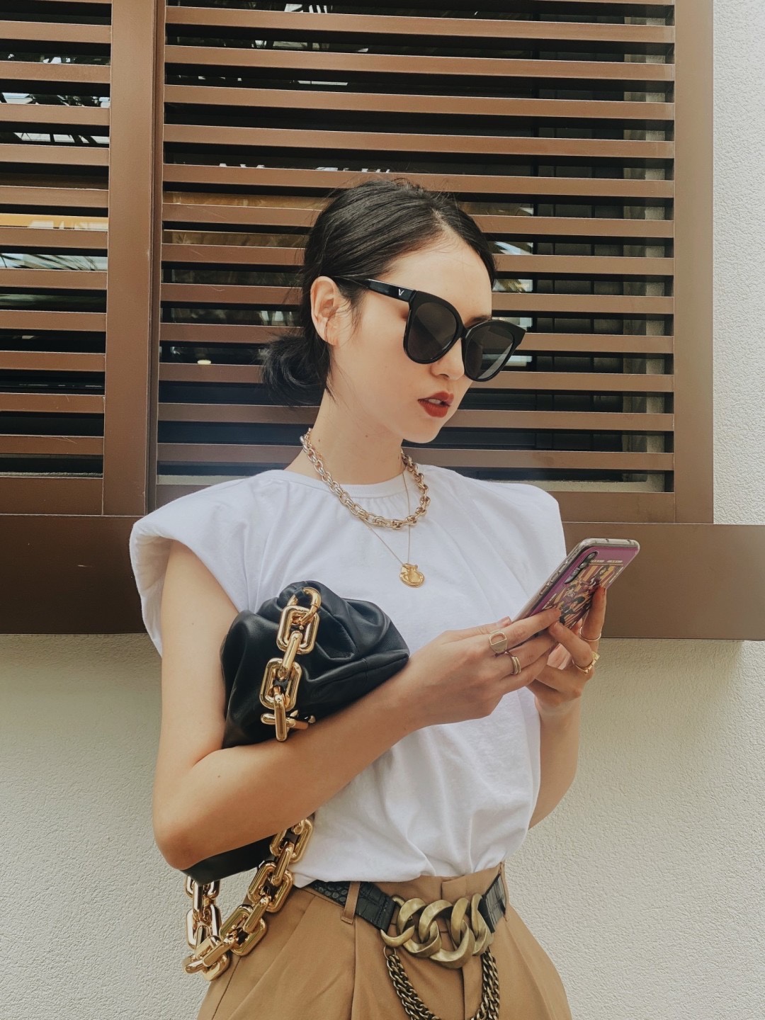 Bottega Veneta ๐๐๐ ๐พ๐๐ผ๐๐ ๐๐๐๐พ๐ 31CM BAG 620230้ป่ฒ/้้พ