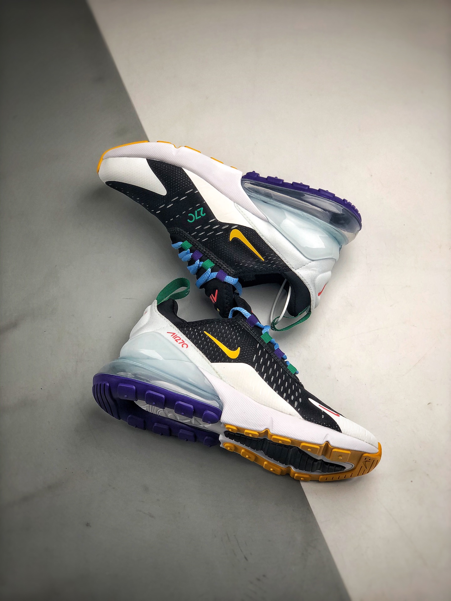 210 AirMax 270 白黑蓝 3M反光 AH8050-012